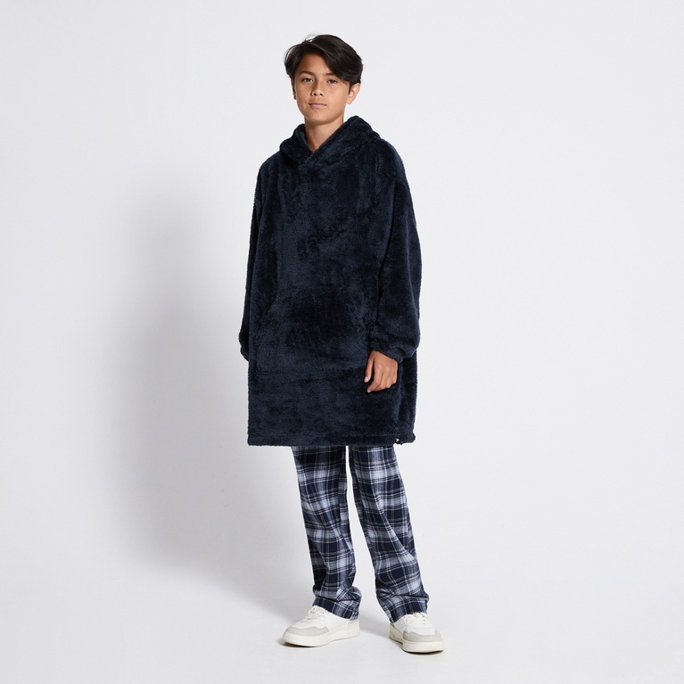 Pile hoodie "Furudal" Navy
